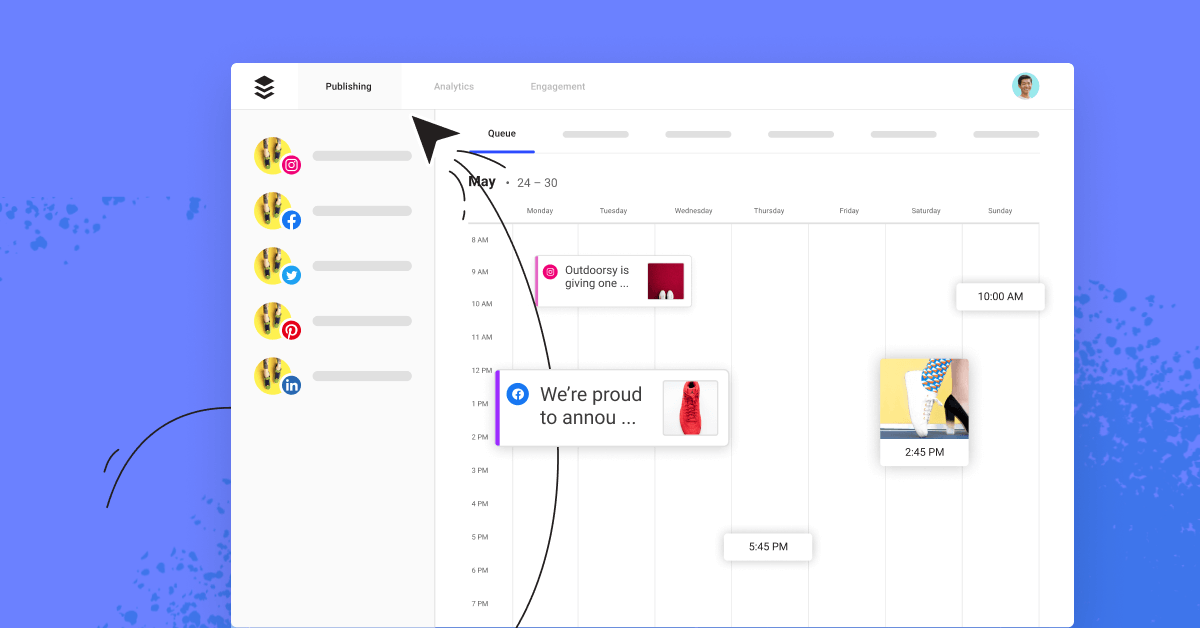 Buffer's calendar feature