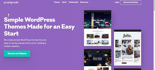 b2b website examples: pixel grade