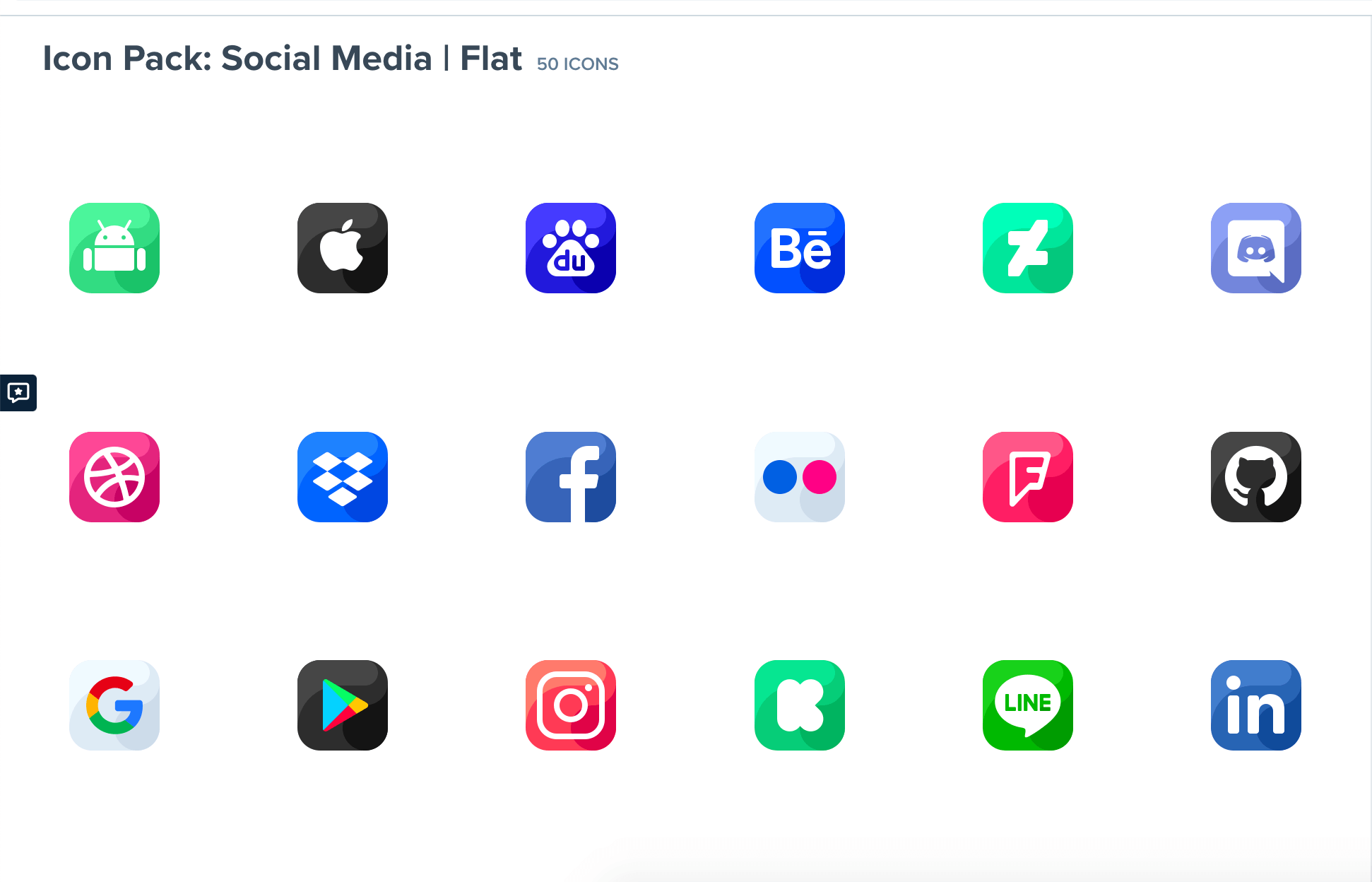 flat iconset