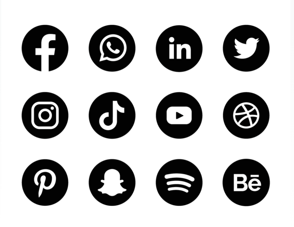Free Social Flat Icons
