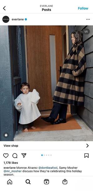 best instagram clothing brands: everlane