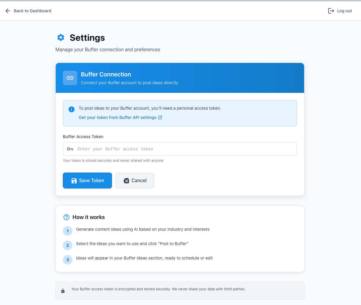 I created an idea engine that finds trending topics and provides them in the buffer