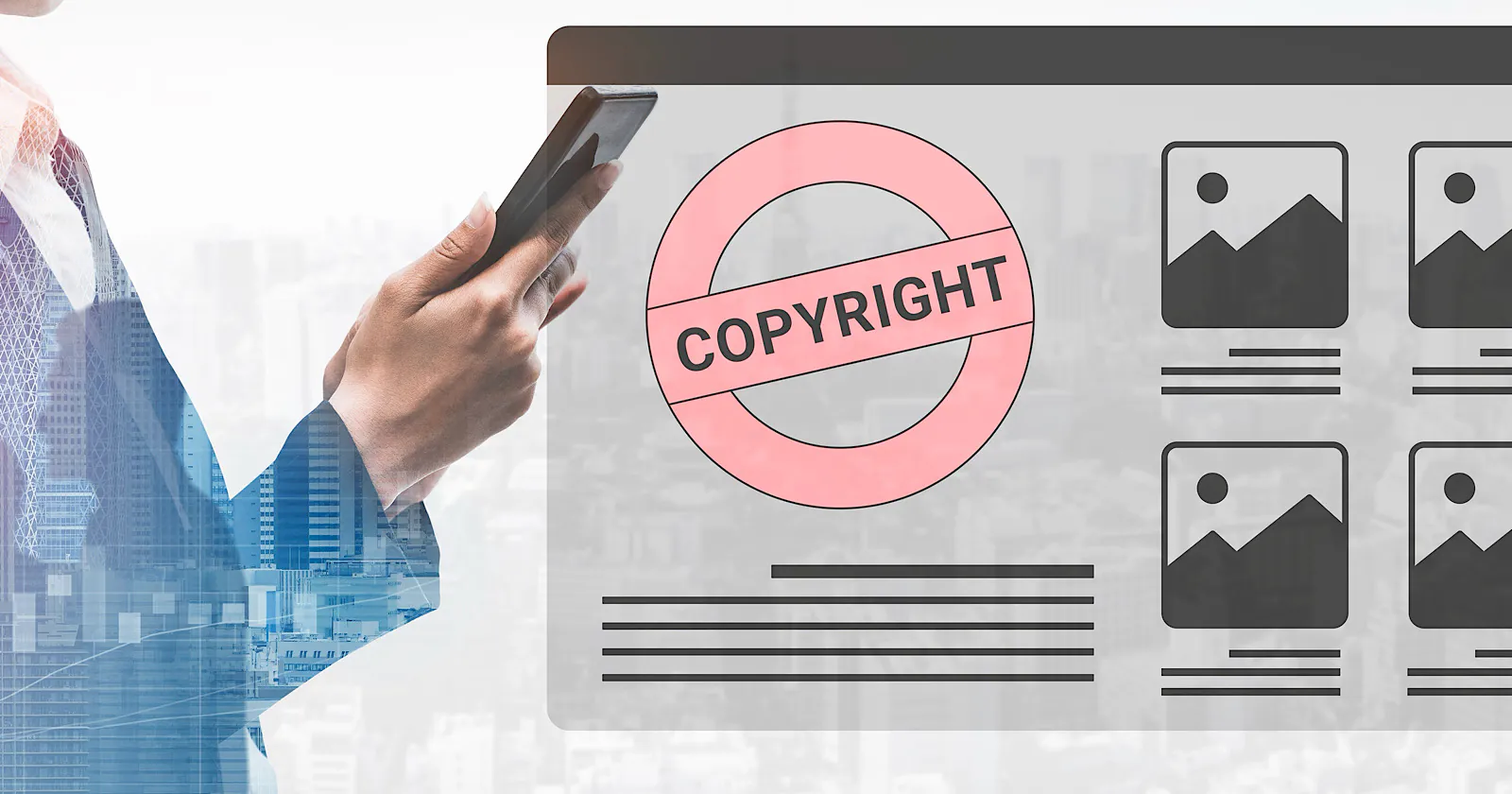 A copyright claim could result in your page being removed from Google searches
